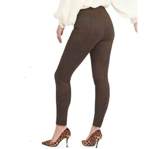 Spanx‎ Brown Faux Suede High Waisted Women’s Size XL (50) - Picture 2 of 9